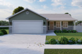 Ranch House Plan - Barnhart 57580 - Front Exterior