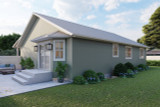 Ranch House Plan - Barnhart 57580 - Left Exterior