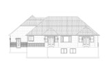 Ranch House Plan - Bishop 21561 - Rear Exterior