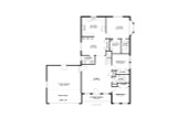 Ranch House Plan - Barry 25880 - 1st Floor Plan