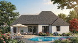 European House Plan - 10063 - Rear Exterior