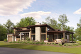 Craftsman House Plan - Kodiak Valley  84626 - Right Exterior