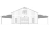 Country House Plan - Albermarle Barn 15278 - Rear Exterior