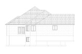 Traditional House Plan - Brooks 36980 - Left Exterior