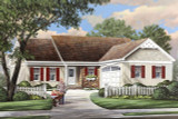 Ranch House Plan - Valleydale 16313 - Front Exterior