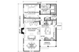 Craftsman House Plan - Touchstone 84962 - 1st Floor Plan