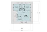 Modern House Plan - Daffodil 83094 - 1st Floor Plan