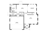 Traditional House Plan - Harrison  48808 - 1st Floor Plan