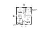 European House Plan - 89753 - 1st Floor Plan