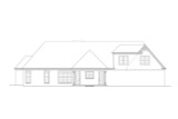 French Country House Plan - 56558 - Rear Exterior