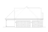 French Country House Plan - 56558 - Left Exterior