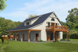 Country House Plan - Red Oaks Barn 16667 - Front Exterior