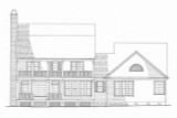 Southern House Plan - Bellhaven  64729 - Rear Exterior
