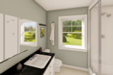 Colonial House Plan - Laurel Oak 25309 - Master Bathroom