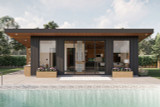 Modern House Plan - Regis Flats 96667 - Front Exterior
