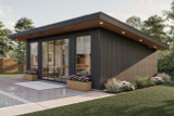 Modern House Plan - Regis Flats 96667 - Right Exterior