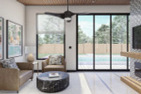 Modern House Plan - Regis Flats 96667 - Living Room