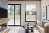 Modern House Plan - Regis Flats 96667 - Living Room