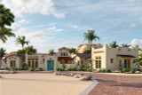 Southwest House Plan - Turquoise Trail 96482 - Front Exterior