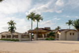 Southwest House Plan - Turquoise Trail 96482 - Left Exterior