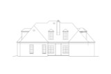 French Country House Plan - 64796 - Rear Exterior