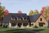 Modern Farmhouse Plan - Front Left Exterior - 