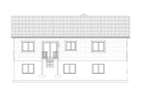 Traditional House Plan - Bastian #75940 - Rear Elevation - 