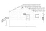 Traditional House Plan - Bastian #75940 - Left Elevation - 