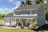 Traditional House Plan - Bronson #24416 - Front Right Exterior - 