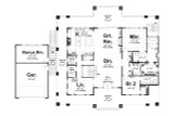 Mountain Rustic House Plan - Skyline View 54805 - 1st Floor Plan