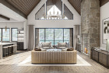 Mountain Rustic House Plan - Skyline View 54805 - Great Room