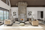 Mountain Rustic House Plan - Skyline View 54805 - Great Room