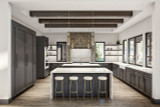Mountain Rustic House Plan - Skyline View 54805 - Kitchen