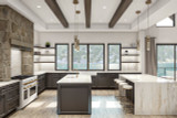 Mountain Rustic House Plan - Skyline View 54805 - Kitchen