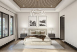 Mountain Rustic House Plan - Skyline View 54805 - Master Bedroom
