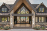 Mountain Rustic House Plan - 54805 Skyline View - Front Exterior - 