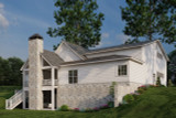 Farmhouse Style Home Plan - Summer Farms 77248  - Rear Left Exterior  - 