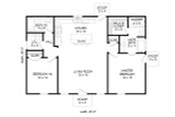 Traditional House Plan - Acorn 30123 - 1st Floor Plan