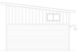 Contemporary House Plan - Springhaven Garage 43645 - Rear Exterior