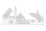 French Country House Plan - Manoir de Bais 53742 - Rear Exterior