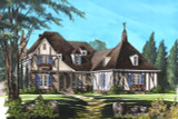 Tudor House Plan - Saint Clair 77519 - Front Exterior