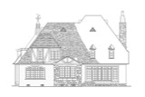 Tudor House Plan - Saint Clair 77519 - Rear Exterior
