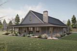 Country House Plan - Chimney Rock 82603 - Front Exterior