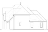 French Country House Plan - 10990 - Right Exterior