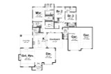 Modern House Plan - Bridgewater 82947 - 1st Floor Plan
