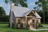 Craftsman House Plan - Aspen Falls Retreat 33077 - Front Exterior