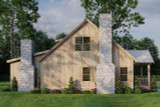 Craftsman House Plan - Aspen Falls Retreat 33077 - Left Exterior