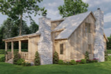Craftsman House Plan - Aspen Falls Retreat 33077 - Exterior