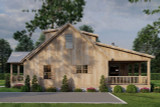 Craftsman House Plan - Aspen Falls Retreat 33077 - Right Exterior
