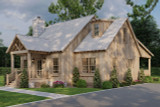 Craftsman House Plan - Aspen Falls Retreat 33077 - Exterior